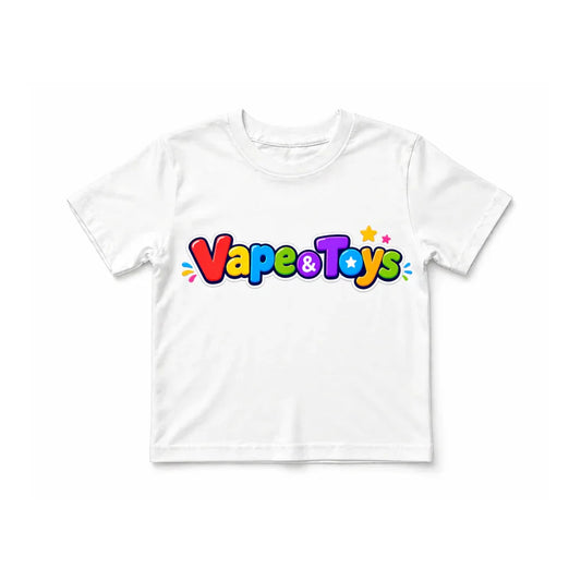 Vape & Toys Kids Graphic T-Shirt – Colorful Cartoon Print Soft Cotton Tee