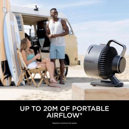 Shark FlexBreeze HydroGo FA050UK Portable Misting Fan – Indoor & Outdoor Cooling Fan – Charcoal